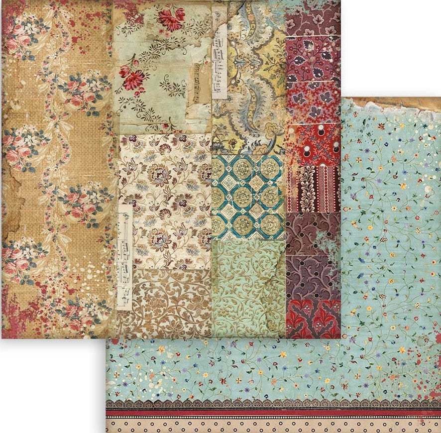 Beautiful Desire Stamperia Scrapbooking Paper Set. These beautiful high quality papers by Stamperia are themed sets with coordinating designs