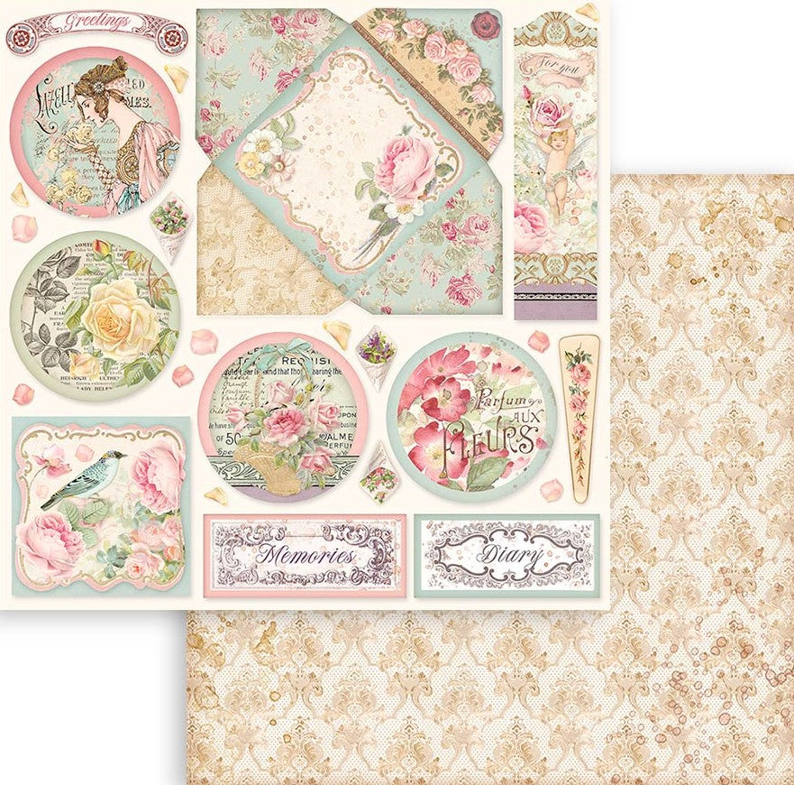 Pink Scrapbook Paper: 20 Pink Patterns Scrapbooking Paper, Craft Paper Pad