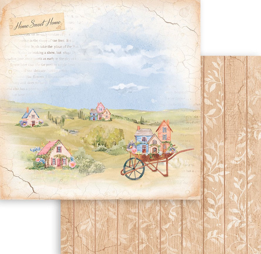 Stamperia Scrapbook Welcome Home - 12 x 12 Paper Pad – Decoupage Napkins.Com