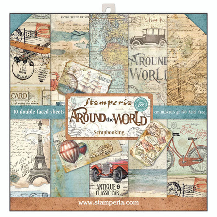 Shop Stamperia Around the World Scrapbooking Paper for Journaling, Decoupage, Mixed Media
