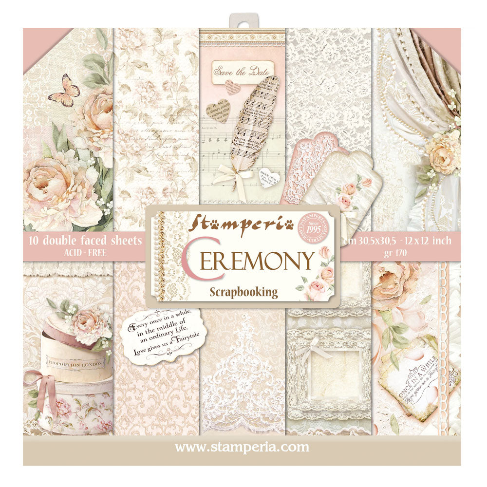 Shop Stamperia Ceremony Scrapbooking Paper for Journaling, Decoupage, Mixed Media