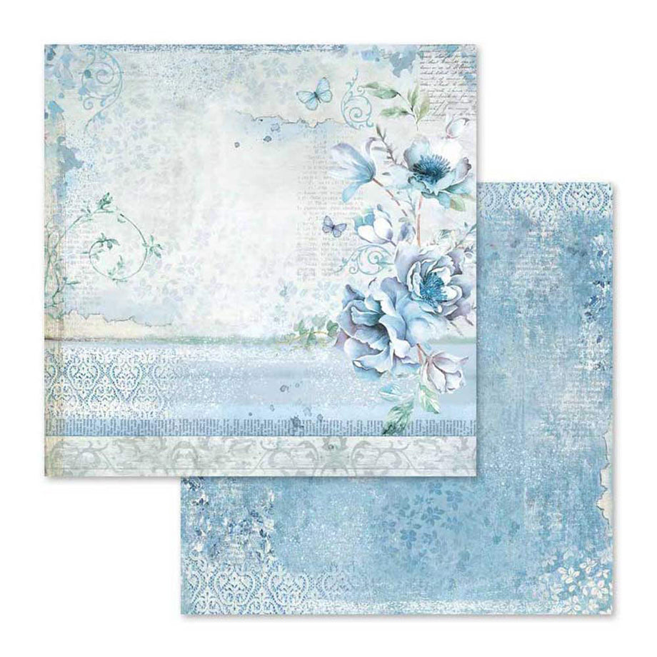 Shop Blue Tiles A5 Rice Paper for Crafting, Scrapbooking, Mixed Media –  Decoupage Napkins.Com