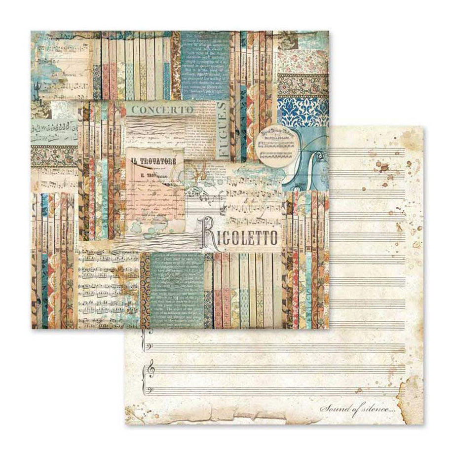 STAMPERIA DOUBLE-SIDED PAPER PAD 12X12- PASSION (10 SHEETS) - Scrapbooking  and Paper Crafts