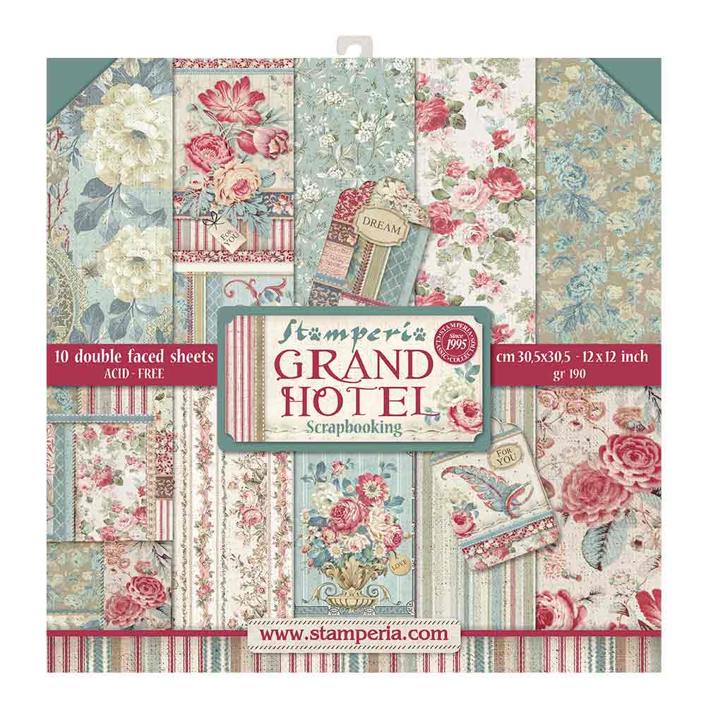 Shop Stamperia Grand Hotel Scrapbooking Paper for Journaling, Decoupage, Mixed Media