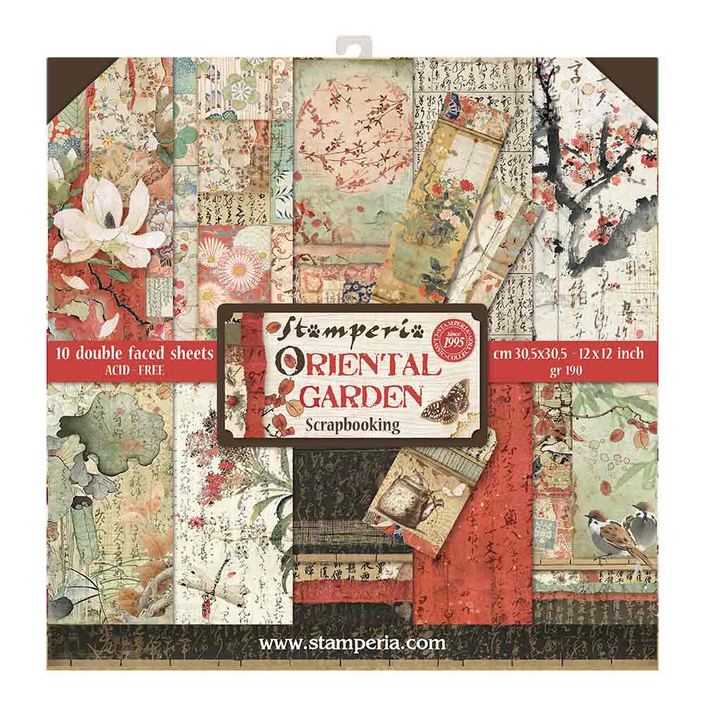 Shop Stamperia Oriental Garden Scrapbooking Paper for Journaling, Decoupage, Mixed Media