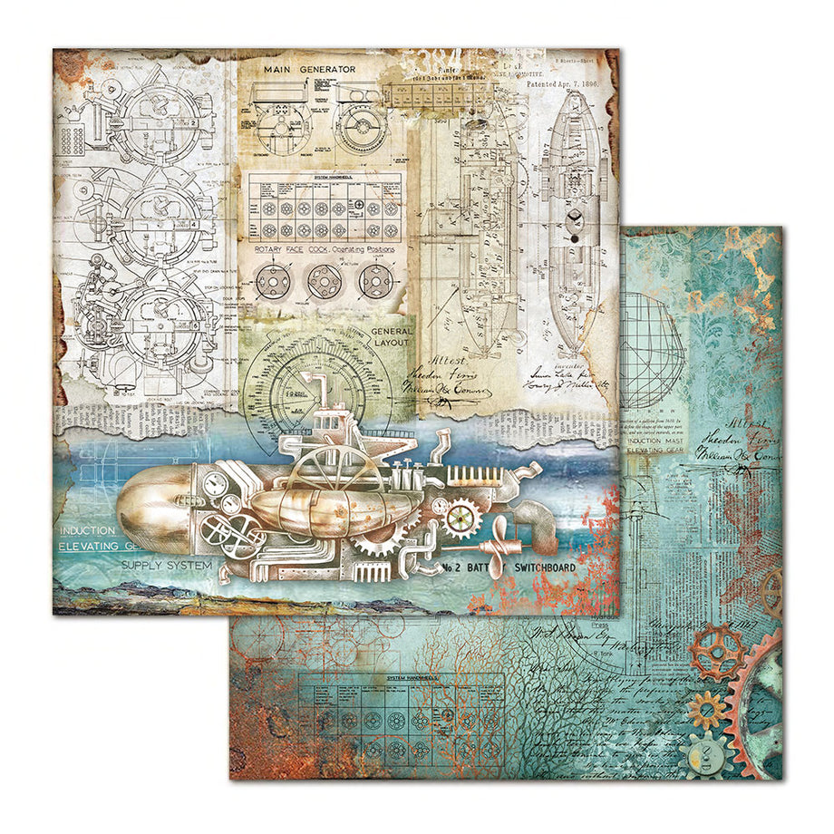 Stamperia Scrapbooking Sea World - 12 x 12 Paper Pad – Decoupage