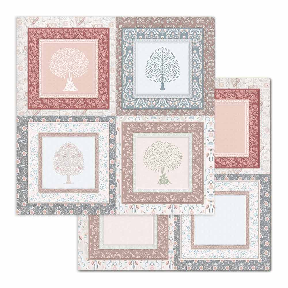 Shop Stamperia 26 Secrets of India Scrapbooking Paper for Journaling, Decoupage, Mixed Media