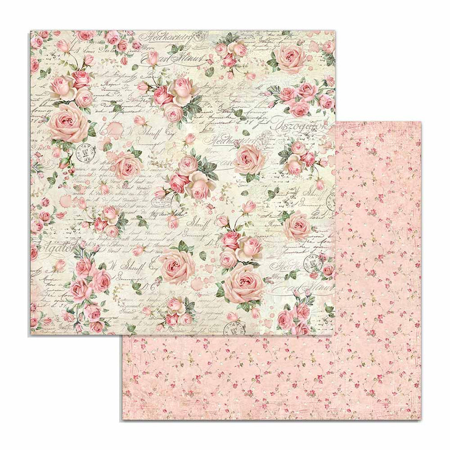 Stamperia Pink Christmas 12x12 Double Sided Paper Pad (SBBL73)