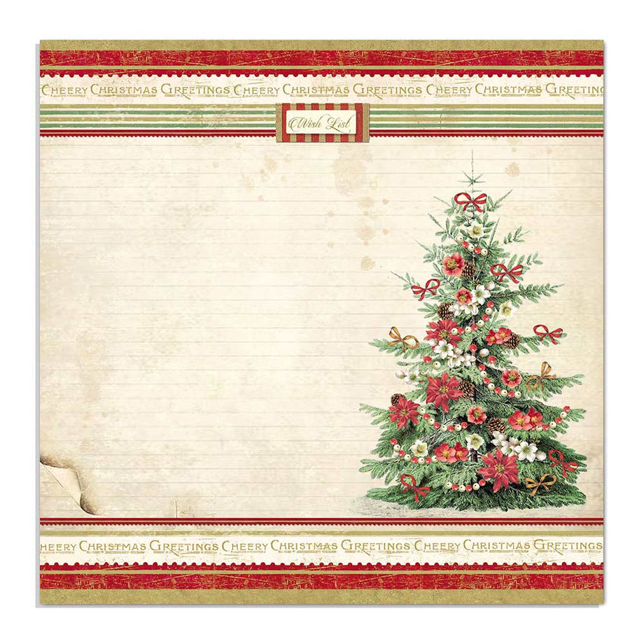 Pochoir Christmas - Christmas Ribbon de de Stamperia 12x25 cm