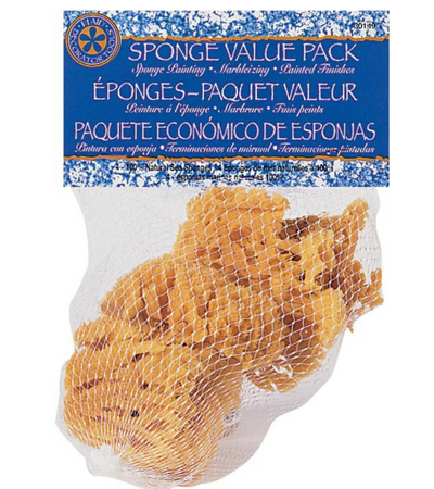 Natural Sea Sponge for Decoupage Art and Scrapbooking
