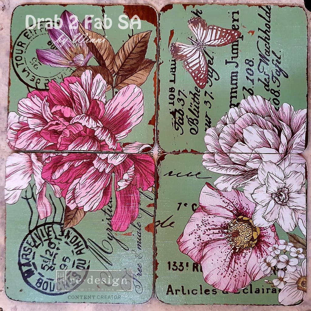 Shop Dreamy Florals Flowers ReDesign with Prima Rub on Transfer