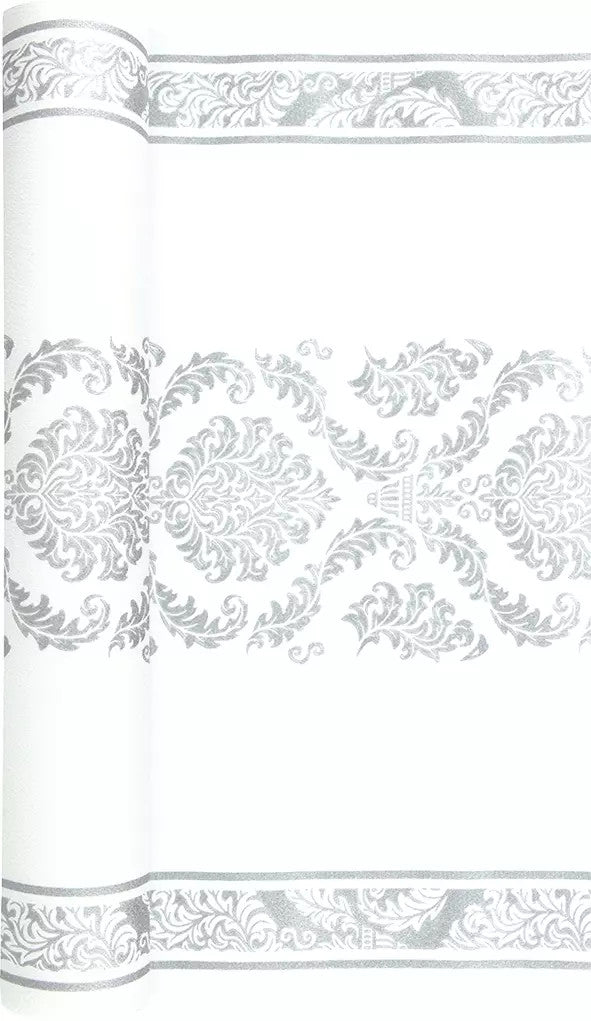 These Silver luxury Airlaid Table Runners are of Premium quality and imported from Europe. Fabric like feel boasting beautiful, vibrant colors. Impress your guests at themed dinner gatherings
