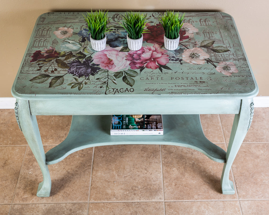 ReDesign with Prima Imperial Garden Decor Transfers® are easy to use rub-on transfers for Furniture and Mixed Media uses. Simply peel, rub-on and transfer. Enhances look of painted or unpainted wood