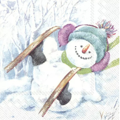 These Christmas Snowman Decoupage Paper Napkins are of exceptional quality and imported from Europe. This makes them ideal for Decoupage Crafting, DIY craft projects, Scrapbooking