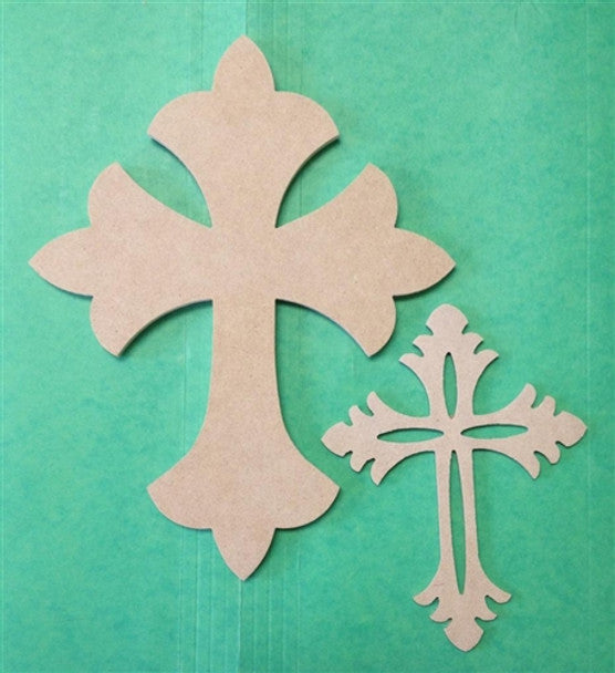 Small Cross Kit - Wood Shape 9.5" Find top quality MDF wood craft cut outs for decoupage. Wooden shapes make great home décor projects,