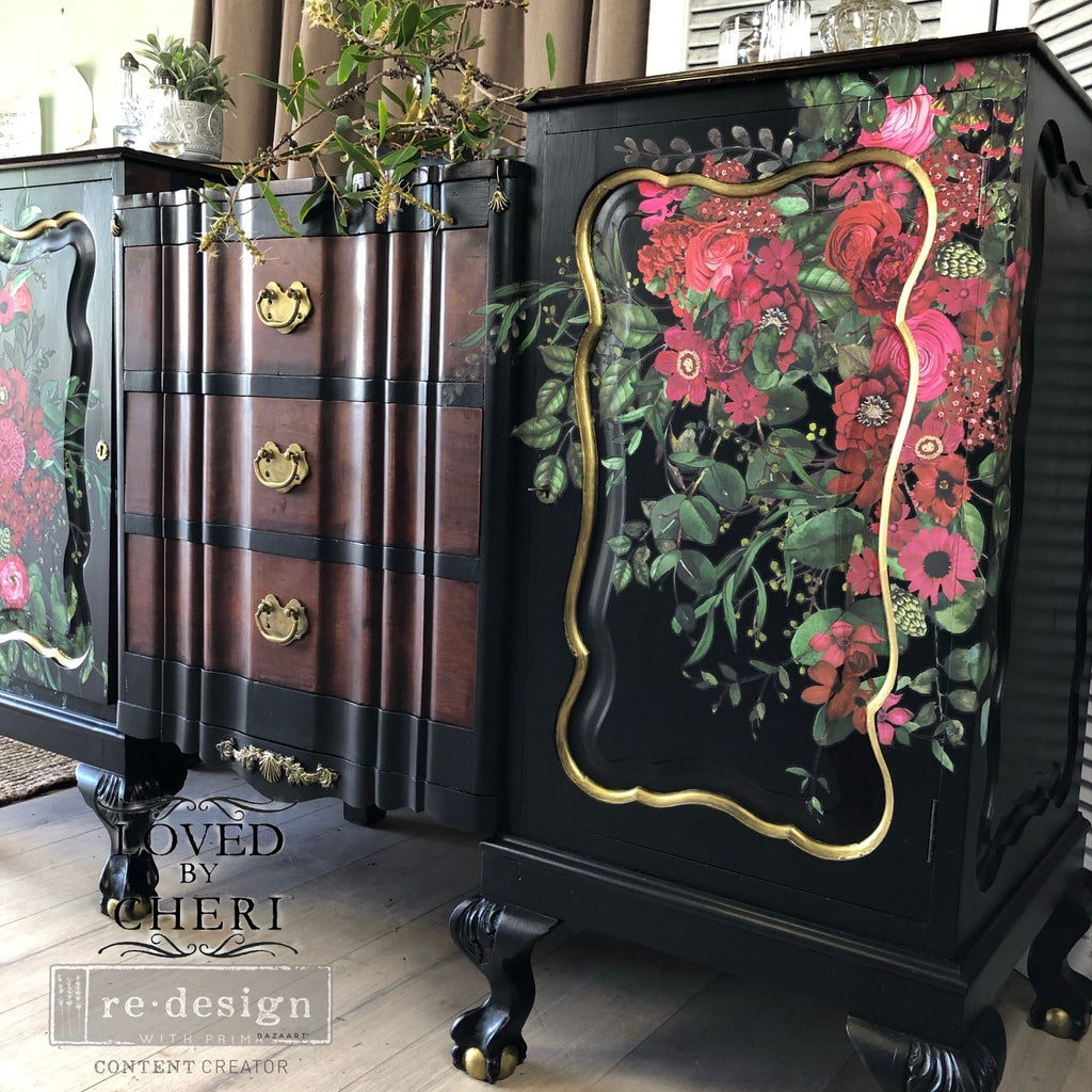 ReDesign with Prima Earthly Delights Decor Transfers® are easy to use rub-on transfers for Furniture and Mixed Media uses. Simply peel, rub-on and transfer. Enhances look of painted or unpainted wood