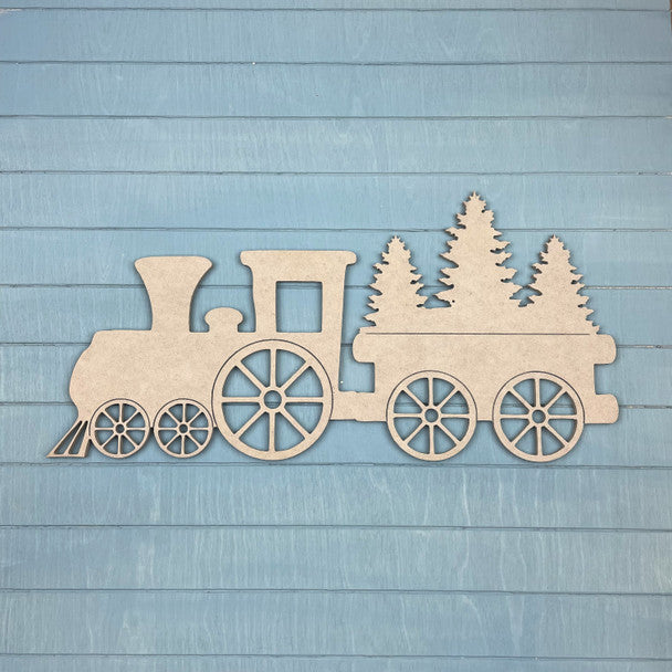 Christmas Train - Wood Shape 12" Find top quality MDF wood craft cut outs for decoupage. Wooden shapes make great home décor projects