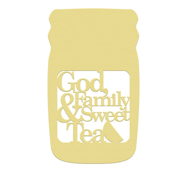 Mason Jar Frame - God Family Sweet Tea - Wood Shape 12" Find top quality MDF wood craft cut outs for decoupage. Wooden shapes make great home décor projects