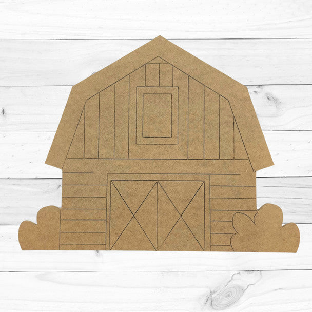 Summer Barn - Wood Shape 12" Find top quality MDF wood craft cut outs for decoupage. Wooden shapes make great home décor projects