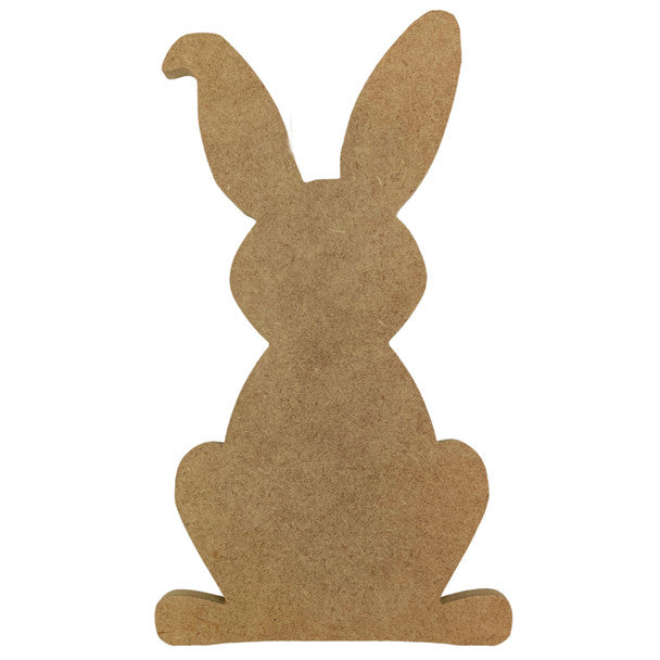Easter Bunny with Bent Ear - Wood Shape 10" Find top quality MDF wood craft cut outs for decoupage. Wooden shapes make great home décor projects