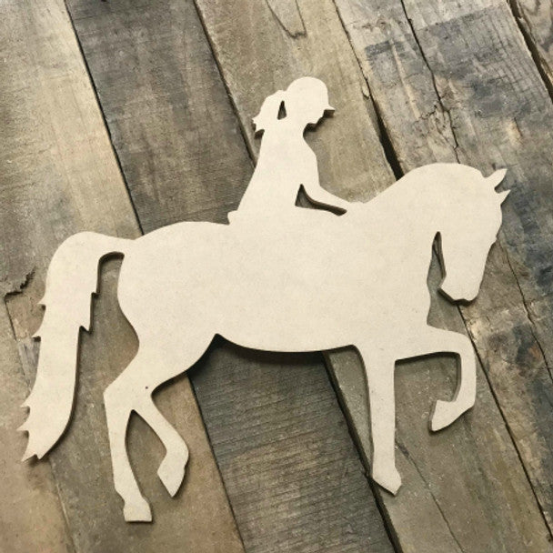 Equestrian Horse - Wood Shape 10" Find top quality MDF wood craft cut outs for decoupage. Wooden shapes make great home décor projects