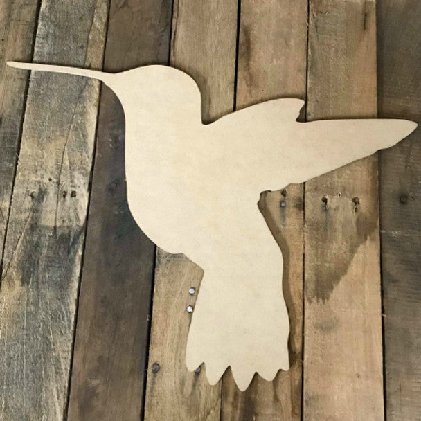 Hummingbird - Wood Shape 10" Find top quality MDF wood craft cut outs for decoupage. Wooden shapes make great home décor projects