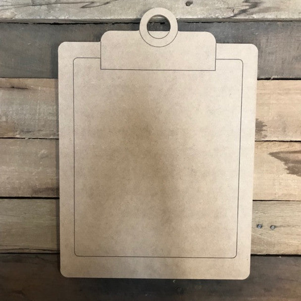 Clipboard - Wood Shape 12" Find top quality MDF wood craft cut outs for decoupage. Wooden shapes make great home décor projects