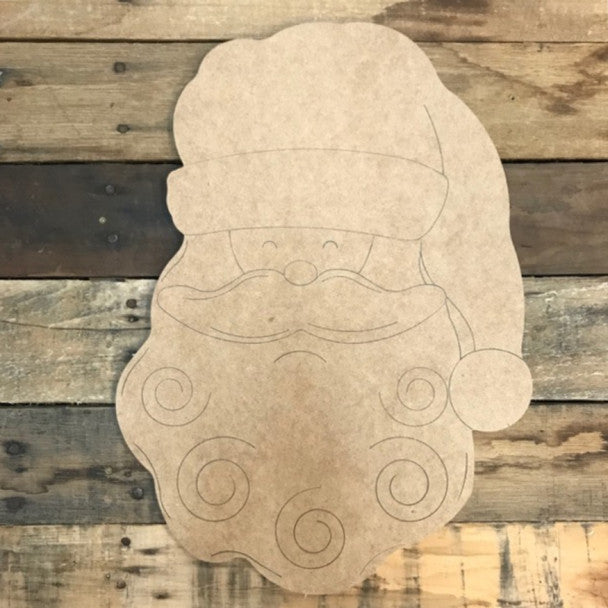 Santa Head - Wood Shape 10" Find top quality MDF wood craft cut outs for decoupage. Wooden shapes make great home décor projects