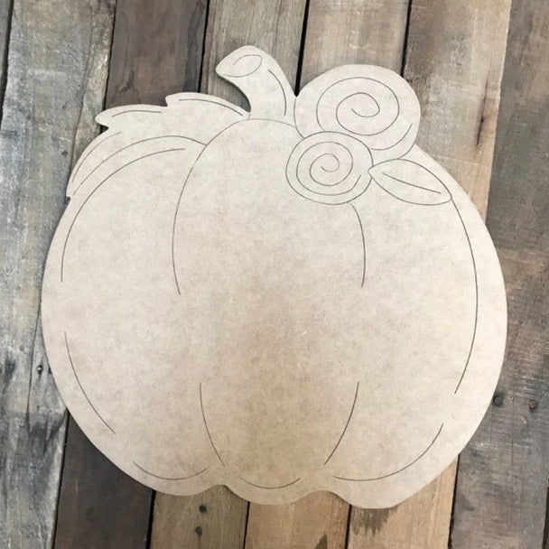 Pumpkin Cutout - Wood Shape 12" Find top quality MDF wood craft cut outs for decoupage. Wooden shapes make great home décor projects