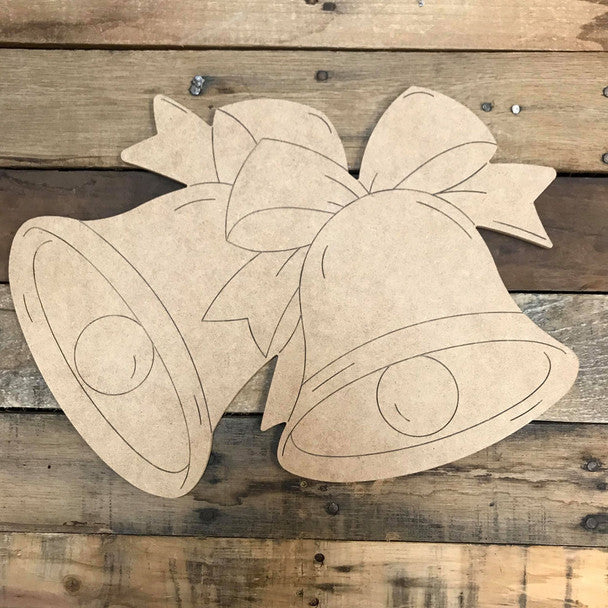 Christmas Bells Cutout - Wood Shape 12" Find top quality MDF wood craft cut outs for decoupage. Wooden shapes make great home décor project