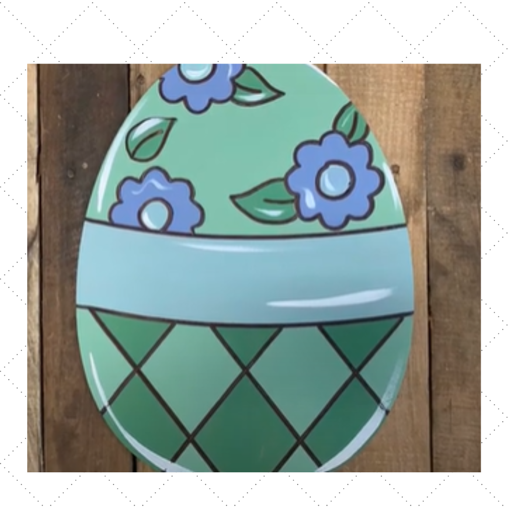 Flowers and Banner Easter Egg - Wood Shape 10" Find top quality MDF wood craft cut outs for decoupage. Wooden shapes make great home décor projects