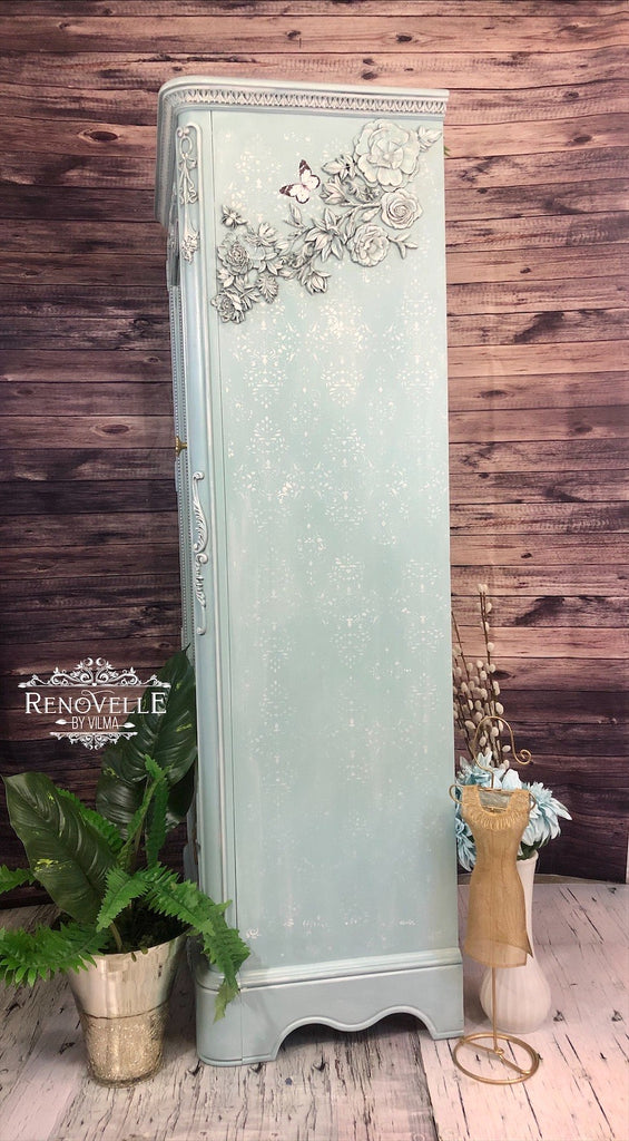 ReDesign with Prima - Decor Mold 5x8 Pattern: In Bloom. Heat resistant and food safe. Breathe new life into your furniture, frames, plaques, boxes, scrapbooks, journals