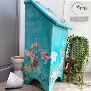 ReDesign with Prima Fairy Flowers Decor Transfers® are easy to use rub-on transfers for Furniture and Mixed Media uses. Simply peel, rub-on and transfer. Enhances look of painted or unpainted wood, glass